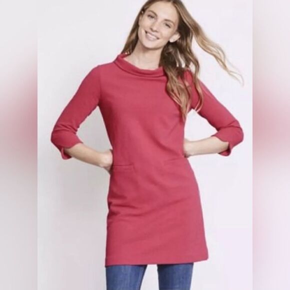 Boden Dresses & Skirts - Boden Pink Ribbed Tunic Dress with Pockets (10R)